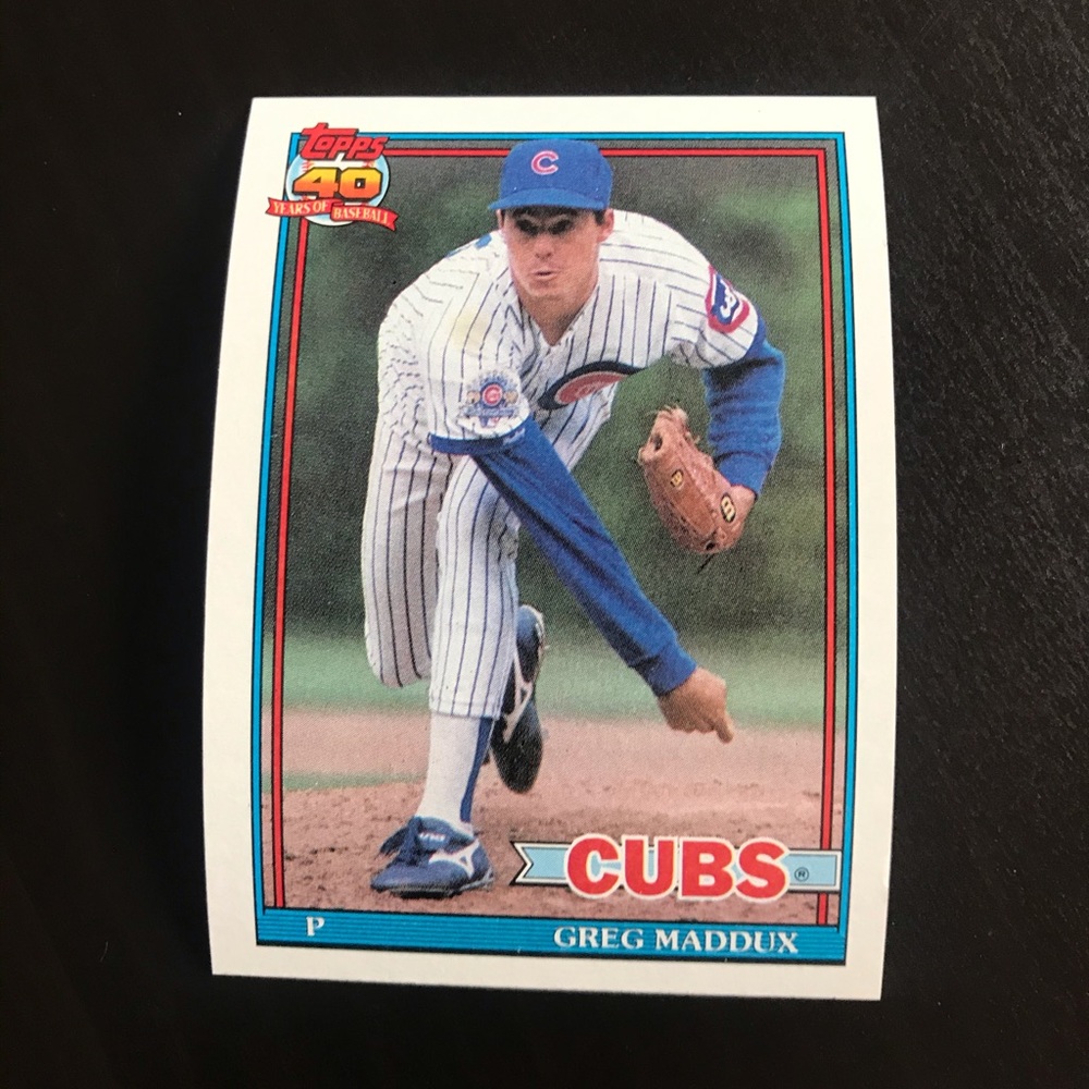 Greg Maddux Baseball card